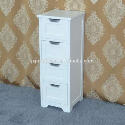 Modern manufacturer cheap price bathroom designs white 4 drawer bathroom cabinet